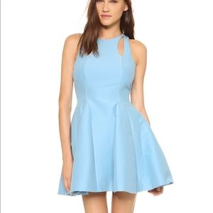 Halston Heritage blue cocktail dress